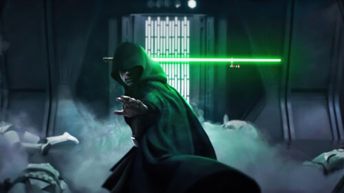 Luke Skywalker in Mandalorian Season 2 Finale Desktop Wallpaper