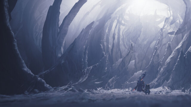 Monster Hunter Wilds Dark Cave Fantasy PC Wallpaper