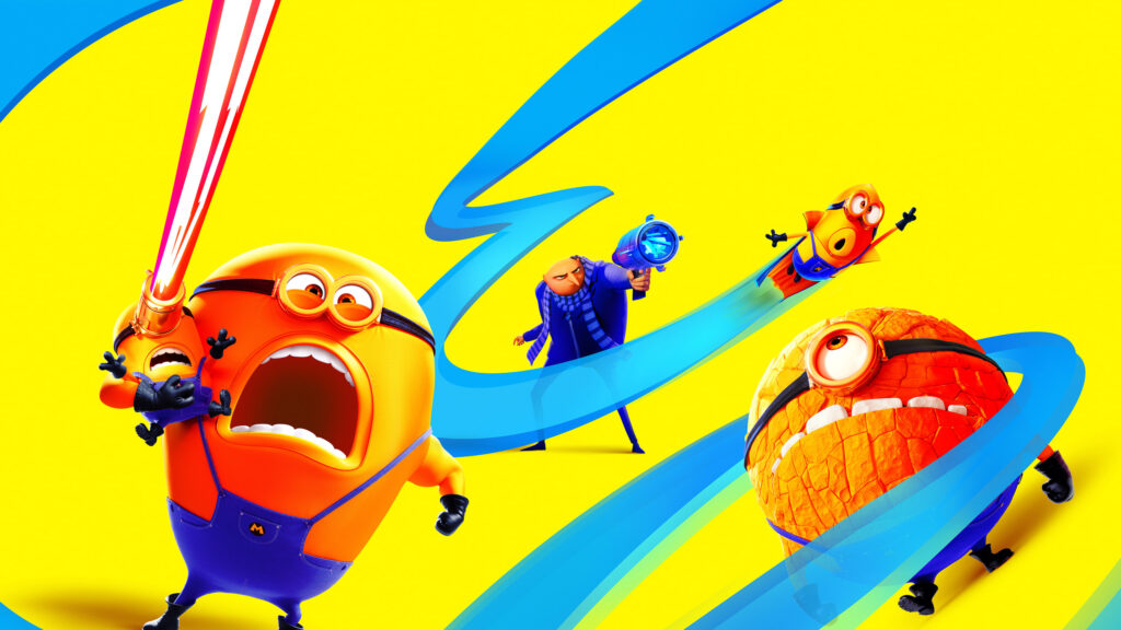 Despicable Me Characters Energy Blast Desktop Wallpaper