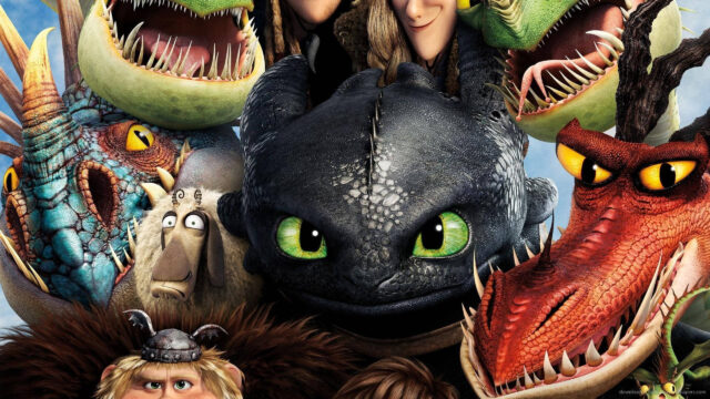 How to Train Your Dragon Movie Character Ensemble Desktop Wallpaper