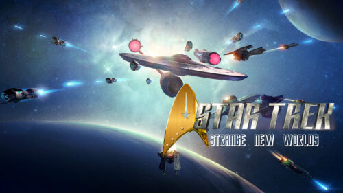 Star Trek Enterprise Fleet Space Battle Desktop Wallpaper