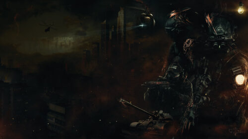 Dark Military Tactical Shooter Escape from Tarkov Desktop Wallpaper