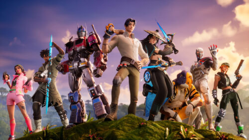 Action-Packed Battle Royale Ensemble 4K Desktop Wallpaper