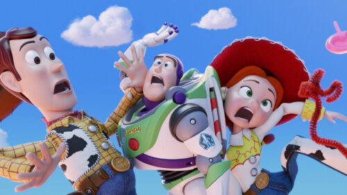 Toy Story Characters Surprised Look Desktop Wallpaper