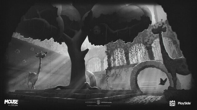 Mouse P.I. For Hire Garden Sketch Desktop Wallpaper