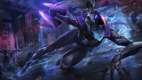 Project Vayne Cyberpunk Assassin 4K Desktop Wallpaper
