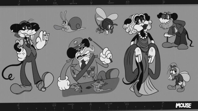 Vintage Cartoon Ensemble 4K Desktop Wallpaper
