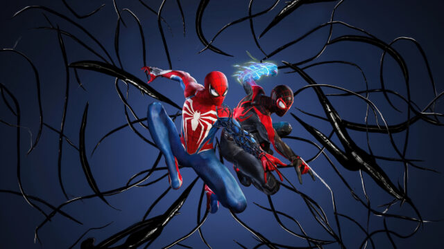 Spider-Man and Miles Morales Cinematic Action Desktop Wallpaper