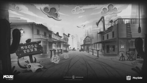 Mouse P.I. For Hire Western Town Desktop Wallpaper
