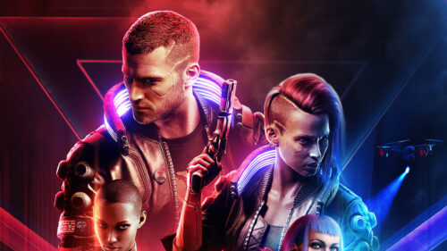 Cyberpunk Aesthetic Action Characters 4K Wallpaper