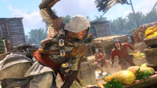 Assassin’s Creed Pirate Action Desktop Wallpaper
