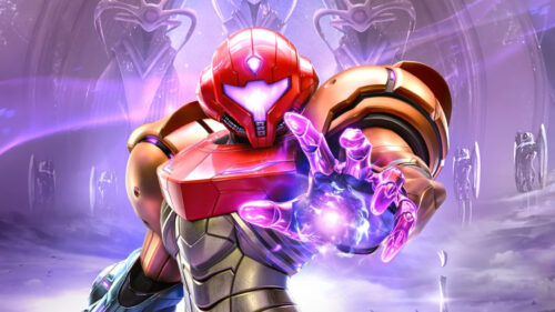 Samus Aran Metroid Dread Suit Illustration Desktop Wallpaper