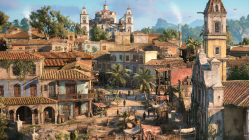 Havana Street Scene from Assassin’s Creed IV Black Flag PC Wallpaper