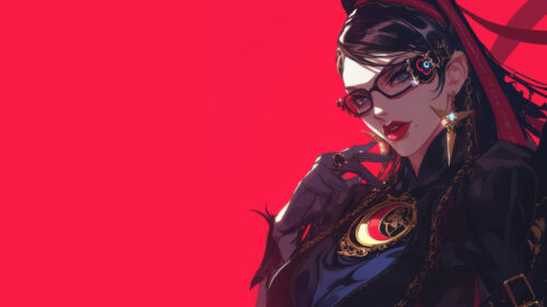 Bayonetta Elegant Portrait Desktop Wallpaper