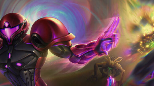 Samus Aran Combat Art Desktop Wallpaper