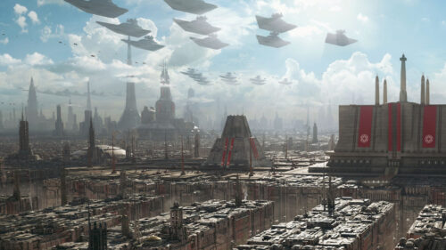 Coruscant Imperial City Star Wars Desktop Wallpaper