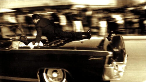 Clint Hill on the Presidential Limousine Desktop Wallpaper