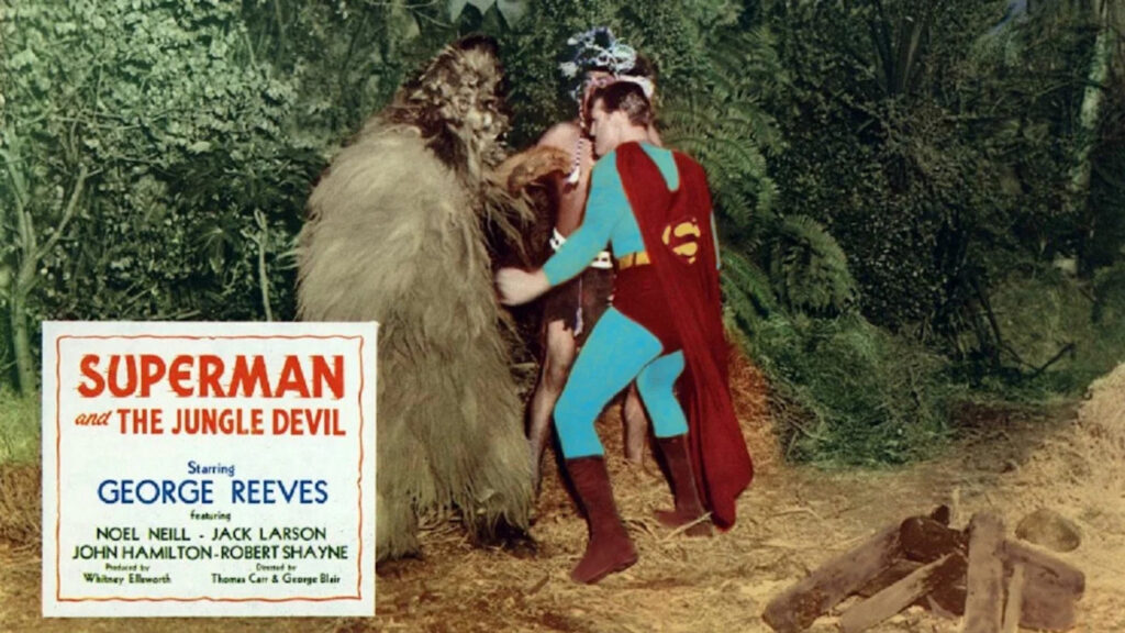 George Reeves as Superman and the Jungle Devil Desktop Wallpaper