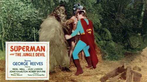 George Reeves as Superman and the Jungle Devil Desktop Wallpaper