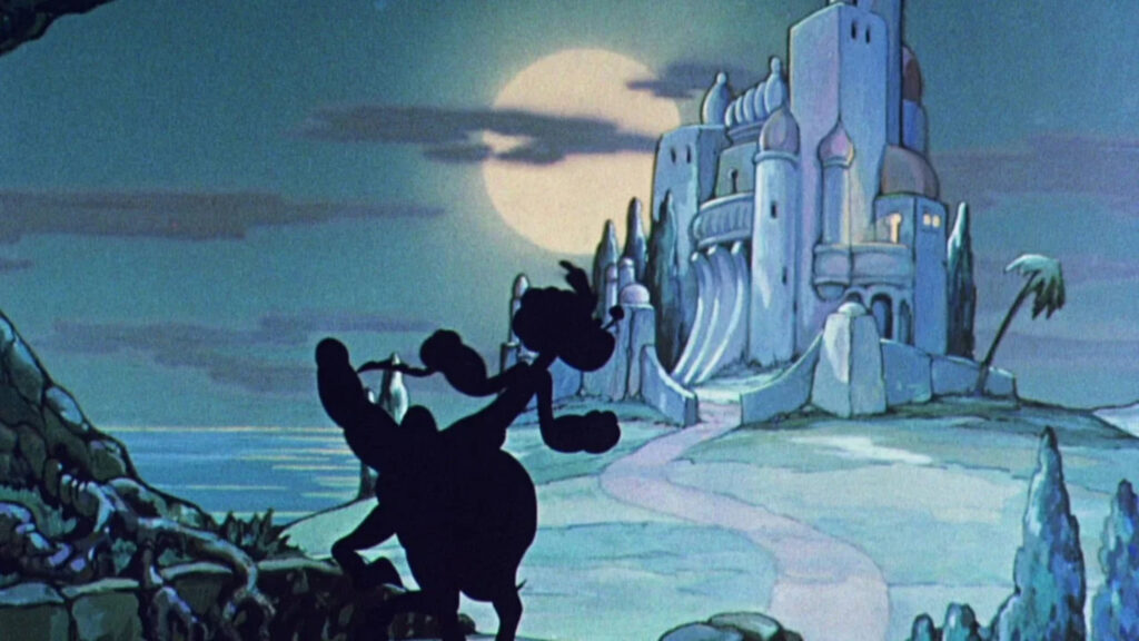 Magical Silhouette Palace Desktop Wallpaper