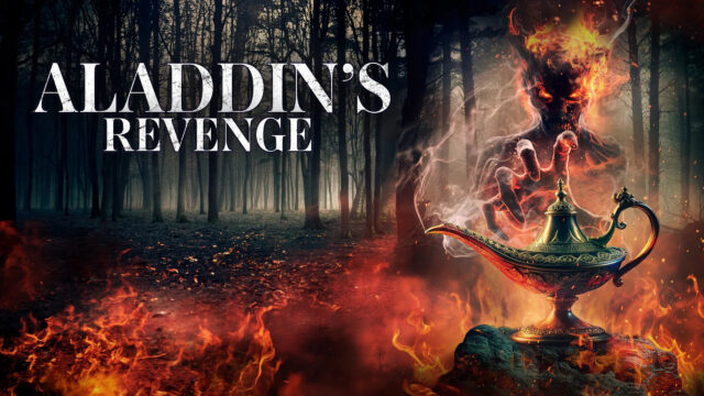 Dark Fantasy Aladdin's Revenge Flaming Genie 4K Wallpaper