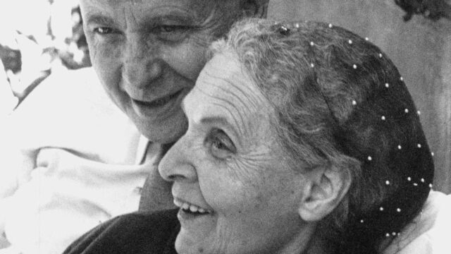 Golda Meir and Moshe Dayan Portrait 4K Wallpaper