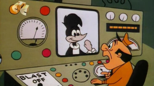 Woody Woodpecker at the Control Panel 4K Desktop Wallpaper