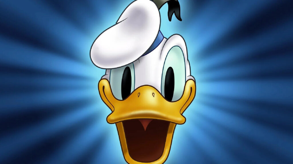 Donald Duck Face Close-Up 4K Desktop Wallpaper