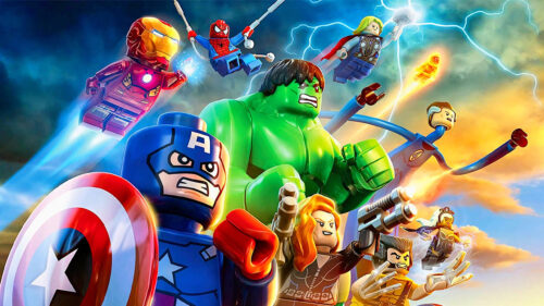 LEGO Marvel Super Heroes Action Scene 4K Desktop Wallpaper