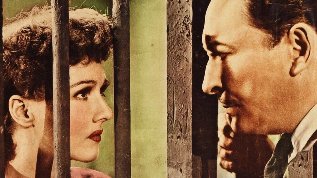 Vintage Film Still of Drama Between a Woman and Man Desktop Wallpaper