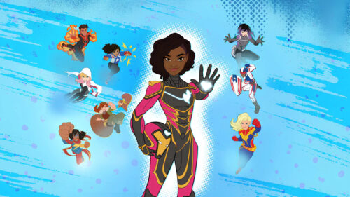 Marvel Rising Animated Characters Desktop Wallpaper