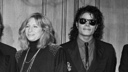 Barbra Streisand and Michael Jackson Desktop Wallpaper