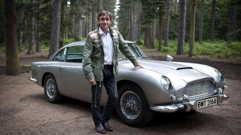 Richard Hammond and Aston Martin DB5 Desktop Wallpaper