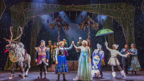 Frozen The Musical Stage Cast Performance Desktop Wallpaper