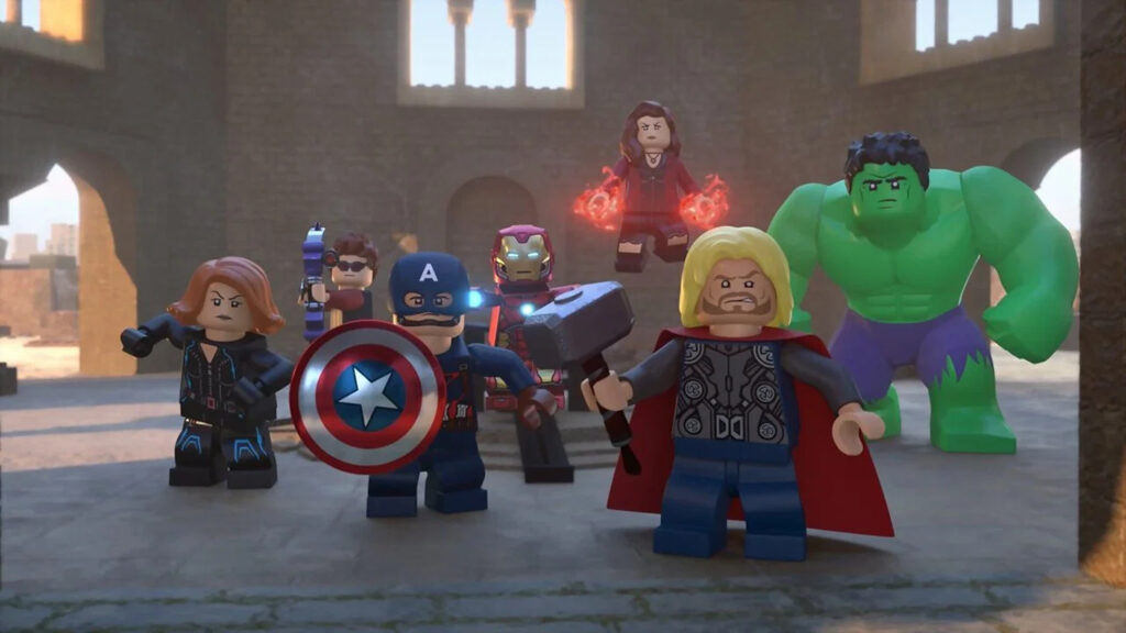 LEGO Marvel Avengers Team Hero Assemble 4K Wallpaper