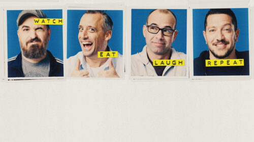 Impractical Jokers Cast Fun Studio Portrait 4K Desktop Wallpaper