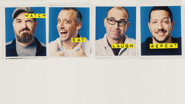 Impractical Jokers Cast Fun Studio Portrait 4K Desktop Wallpaper