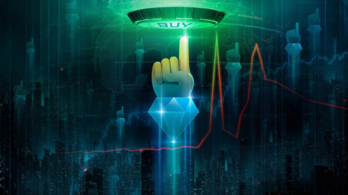 Diamond Hands Buy Signal Finance Digital Art 4K Wallpaper