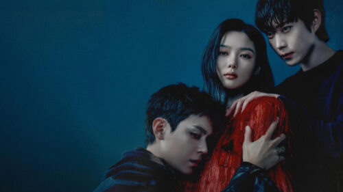 My Demon Korean Drama Trio Dark Aesthetic Desktop Wallpaper
