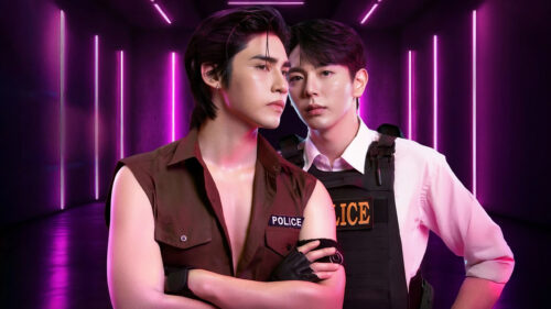 Thai BL Actors in Police Concept Desktop Wallpaper