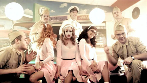 Vintage Style Themed Group Portrait Desktop Wallpaper