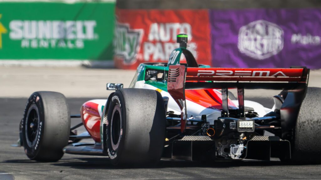 Prema Racing IndyCar Action Speed Blur Desktop Wallpaper