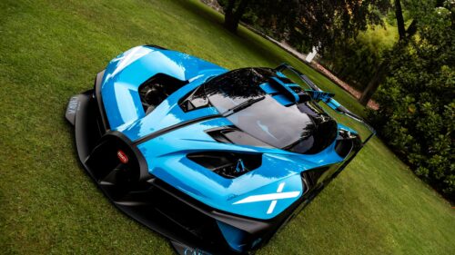 Stunning Blue Bugatti Bolide Track Car High-Res 4K Wallpaper