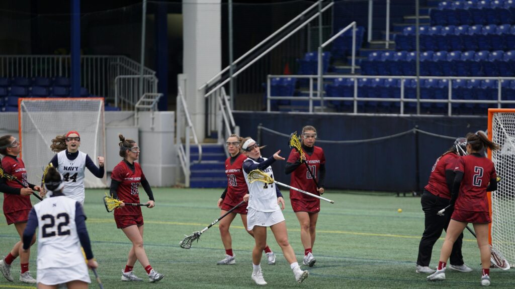 Dynamic Women's Lacrosse Game Action High Definition Desktop Wallpaper