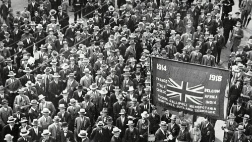 WWI Veterans Remembrance March 1914-1918 Historical Scene Desktop Wallpaper