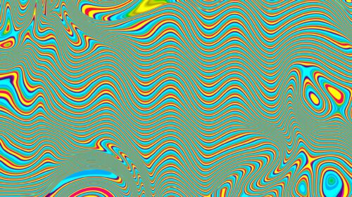 Psychedelic Neon Wave Abstract Art 4K Desktop Wallpaper