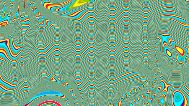 Psychedelic Neon Wave Abstract Art 4K Desktop Wallpaper