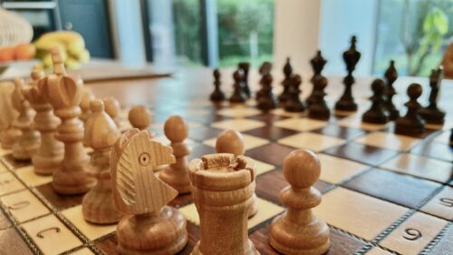 Macro Chess Board Close Up Strategic Game Desktop Wallpaper