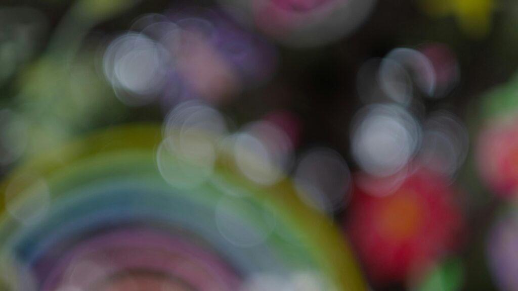 Abstract Vibrant Bokeh Circles Soft Light Desktop Wallpaper