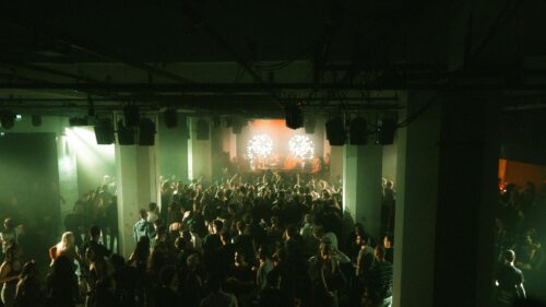 Nightclub Electronic Music Party Crowd 4K Wallpaper